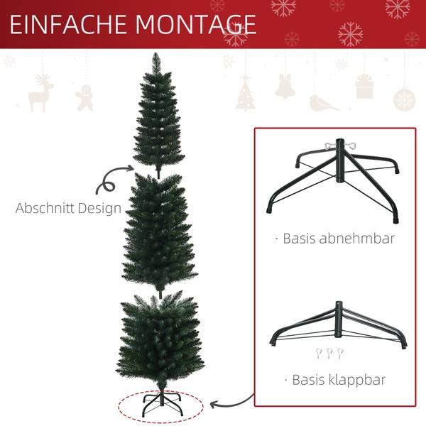 Weihnachtsbaum 830-323 Grün - Kunststoff - 56 x 180 x 56 cm