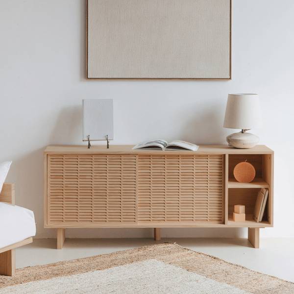 Sideboard Mahón Braun - Kiefer - 150 x 65 x 35 cm