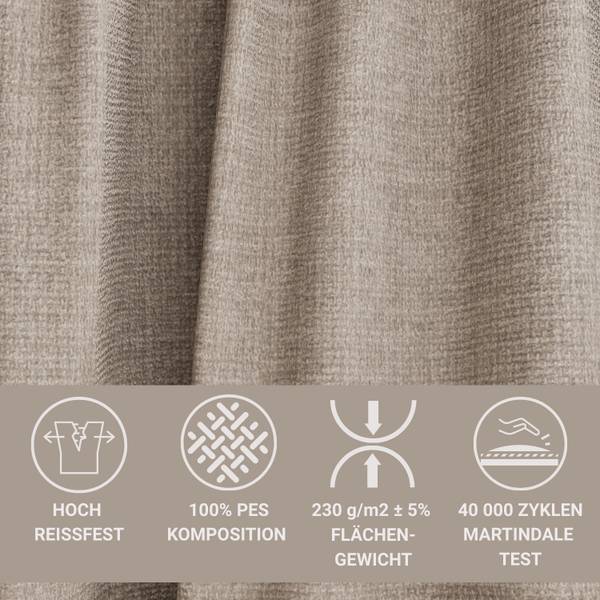 Sofa mit Schlaffunktion Toluca Graubraun