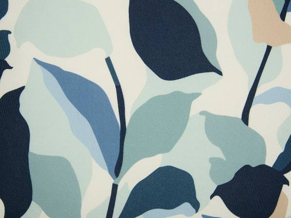 Dekokissen VEGLINO 2-tlg Blau - Weiß - Textil - 45 x 10 x 45 cm