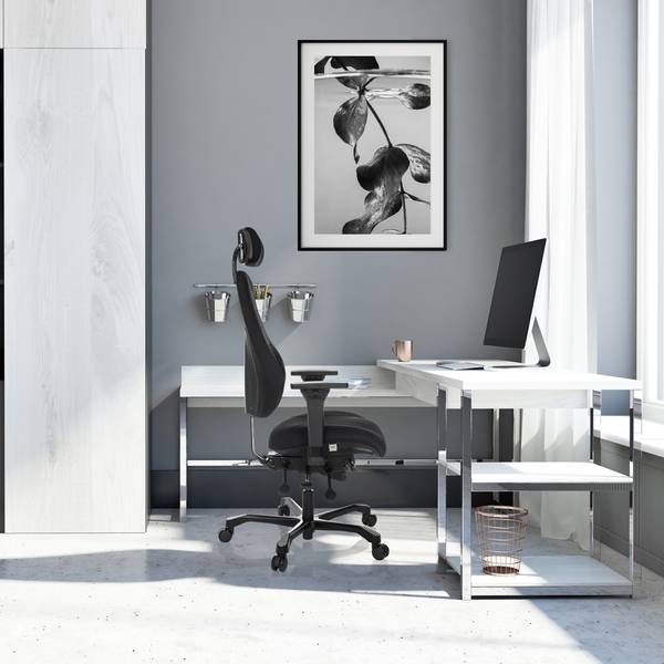 Chefsessel 24 HOURS BASIC Schwarz - Polyester - 68 x 151 x 70 cm