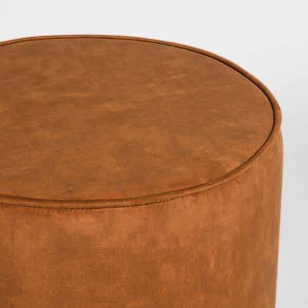 Poefs TIBO Gelb - Textil - 55 x 40 x 55 cm