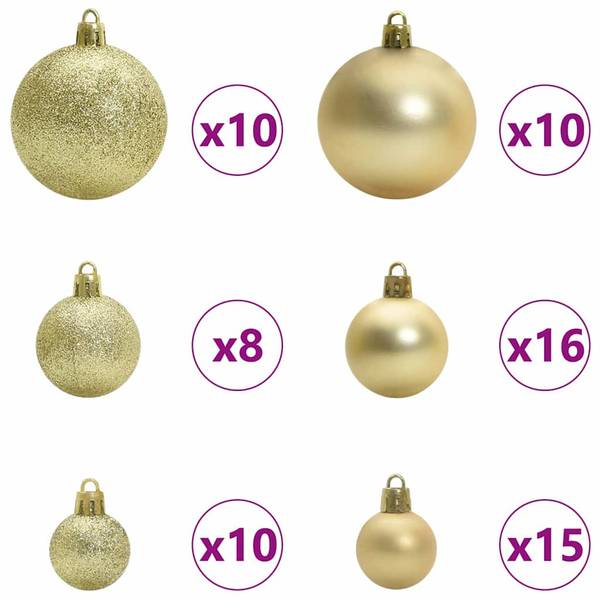 Künstlicher Weihnachtsbaum  3395944 Grün - Stahl - PVC - 51 x 180 x 51 cm