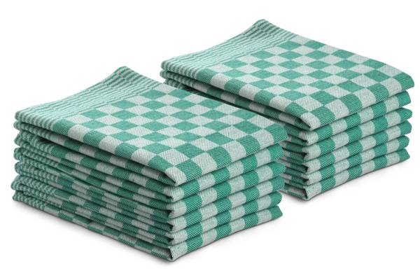 Theedoek Ruit (12-delig) groen