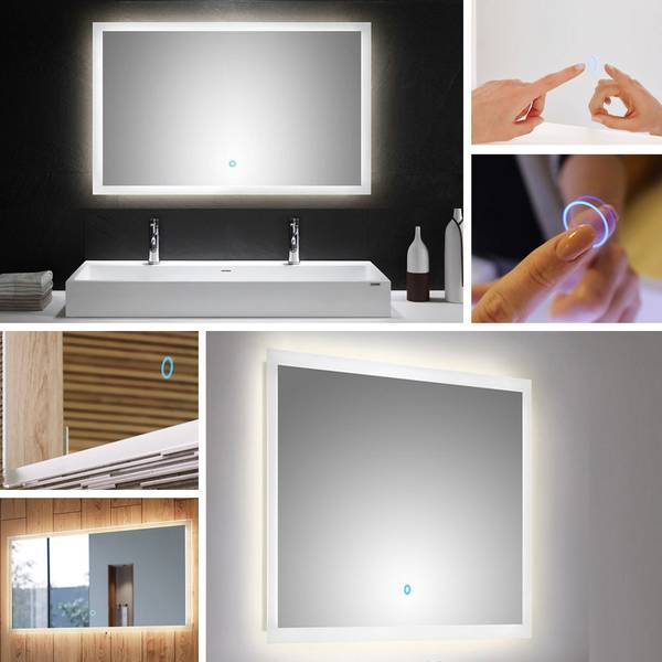 Badmöbel-Set ADELAIDE-56-108 4er-Set Braun - Holzwerkstoff - 180 x 200 x 47 cm