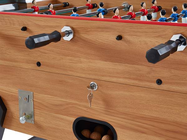 Tischfußball HENRY Beige - Holz teilmassiv - 78 x 96 x 153 cm