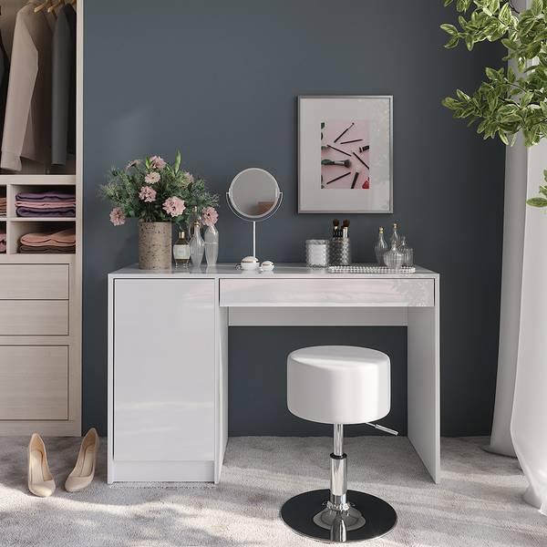 Kaptafel Sherry 57612 wit - plaatmateriaal op houtbasis - 120 x 76 x 51 cm