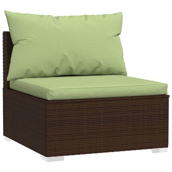 Salon de jardin 3013629-4 (lot de 3) Marron - Vert