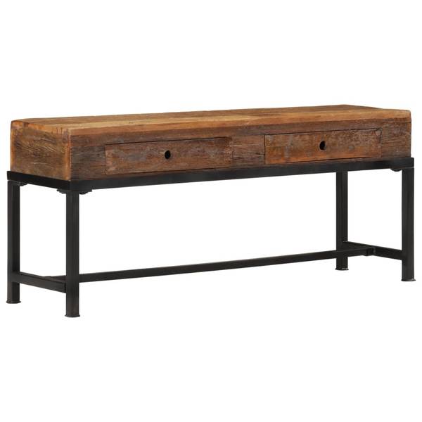 TV-Schrank D601 Braun - Massivholz - 30 x 46 x 110 cm