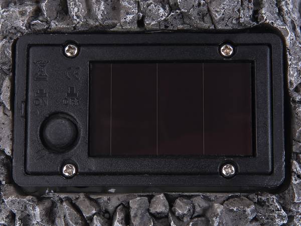 Solarleuchte Gufo 2er Set Grau - Kunststoff - 11 x 19 x 13 cm