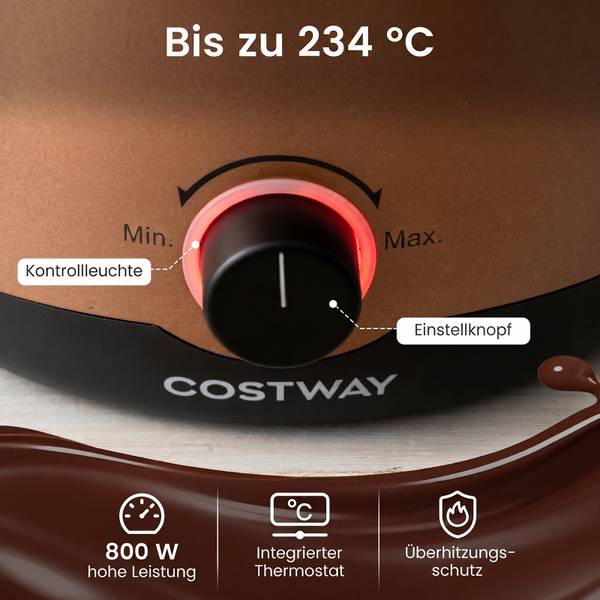Fondues QE32864PQ Braun - Metall - 19 x 17 x 19 cm