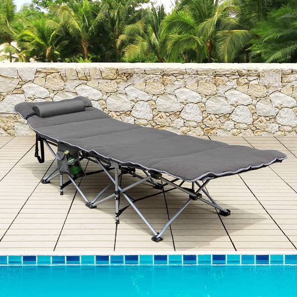 Feldbett Campingbett mit Matratze+Kissen kaufen