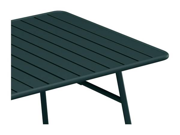 Gartentisch MIRMANDE Grün - Metall - 80 x 75 x 160 cm