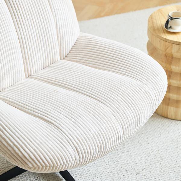 Drehsessel NAMSOS Beige - Textil - 74 x 82 x 73 cm