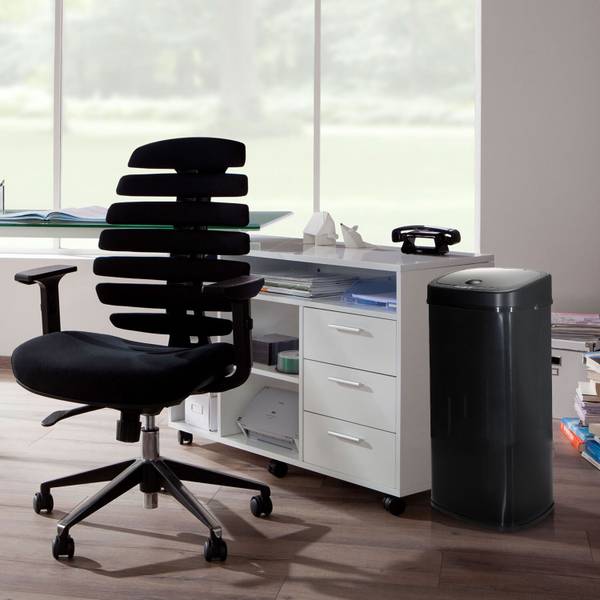Mülleimer mit Sensor 68 L CLEAN VI Schwarz - Stahl - 29 x 78 x 40 cm