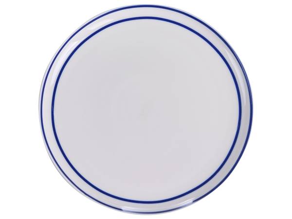 Tafelservice AMCHUR 24-tlg Blau - Weiß - Porzellan - 26 x 26 cm