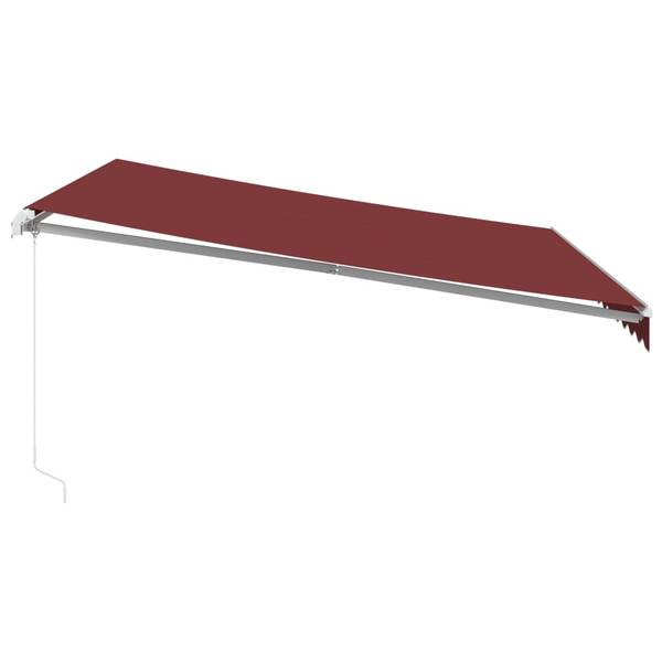 Markise 3006539 Burgunderrot - Weiß - Tiefe: 400 cm