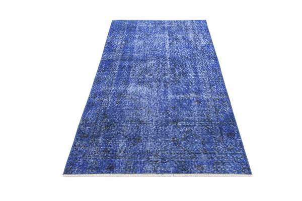 Tapis Ultra Vintage DCCVI Bleu - Laine - 99 x 1 x 201 cm