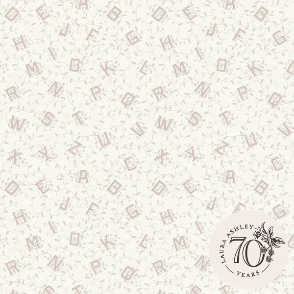 Vliestapete Alphabet Braun - Fleece - 52 x 1000 x 2 cm