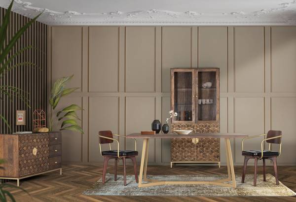Esstisch 1469 Braun - Massivholz - 90 x 76 x 170 cm