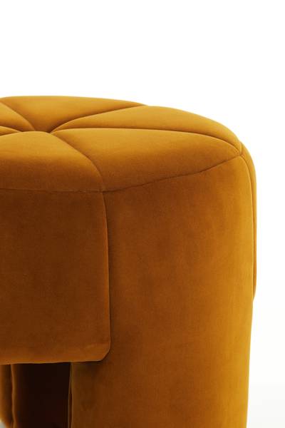Sitzmöbel BATOEMI Gelb - Massivholz - 51 x 45 x 51 cm