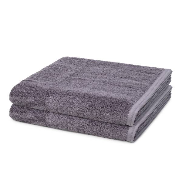 Vegan Life 2er Set Duschtuch Grau