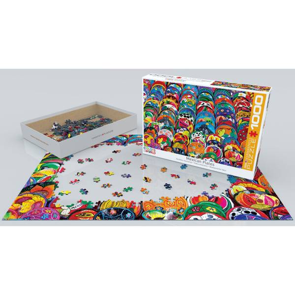 Puzzle Mexikanische Keramikteller Papier - 26 x 6 x 36 cm