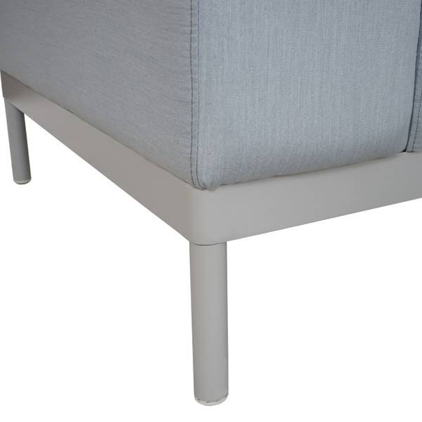 Alu-Garten-Garnitur C47 (7-teilig) Blau - Microfaser - Polyester - Aluminium - 245 x 82 x 82 cm