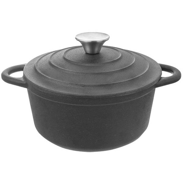 Topf 113302 Schwarz - Gusseisen - 24 x 12 x 31 cm