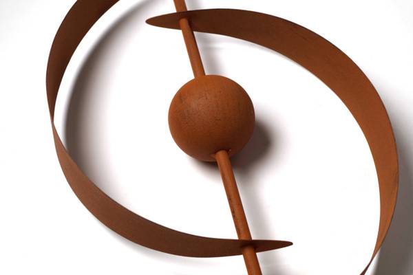 Gartendekoration RUSTY SATURN Braun - Metall - 6 x 103 x 21 cm