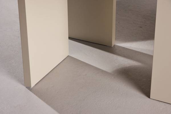 Esstisch Flower Beige - Holzwerkstoff - 190 x 76 x 123 cm
