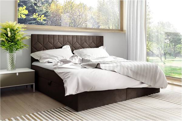 Boxspringbett BRUGES H3 Braun