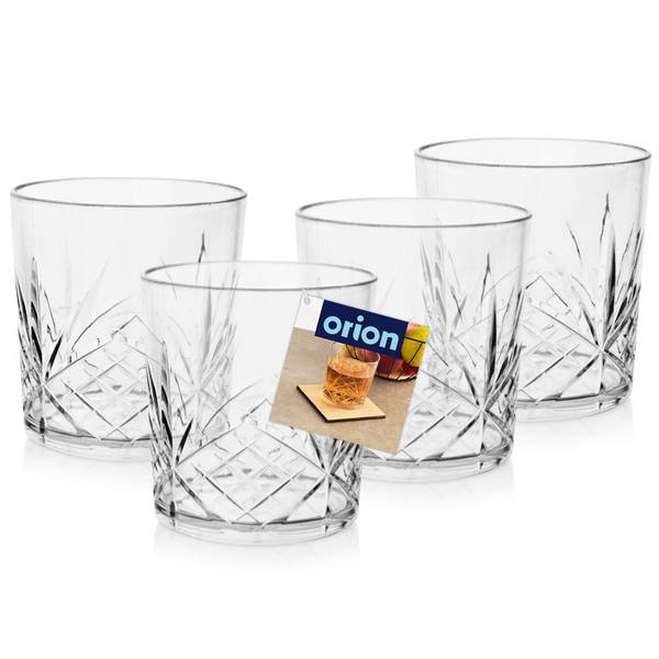 Trinkgläser 4er Set SET303 Kunststoff - 9 x 9 x 9 cm
