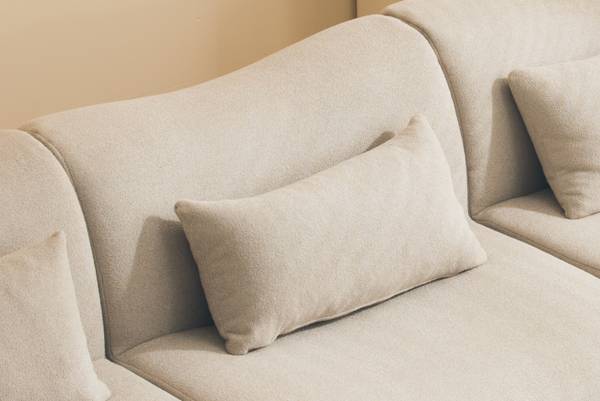 Ecksofa sofaTIME mit Ottomane Beige