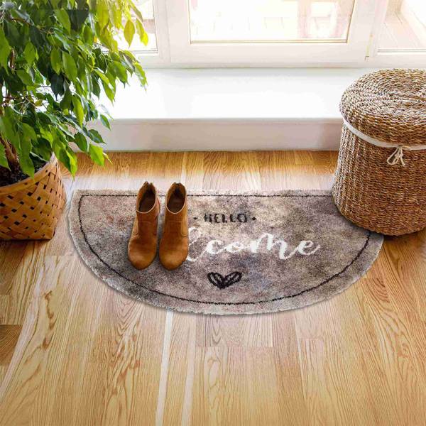 Fußmatte waschbar PURE & SOFT Hellbraun