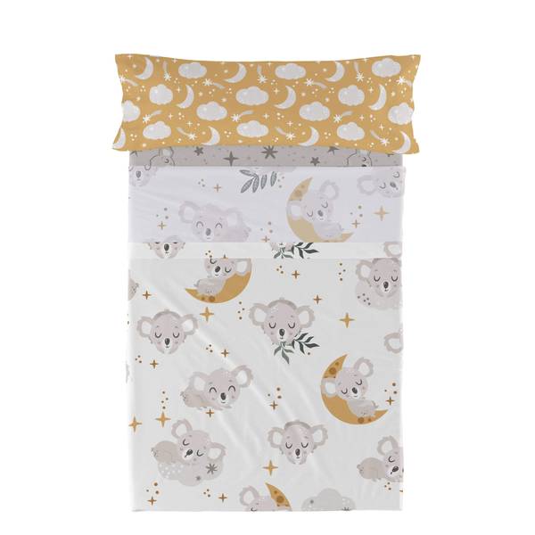 Parure de lit Baby koala (2er Set) Textile - 160 x 1 x 270 cm