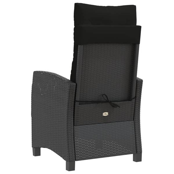 Chaise de jardin inclinable 3033097-1 Noir