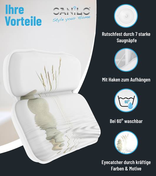 Coussin de Bain Balance Blanc - Matière plastique - 39 x 55 x 31 cm
