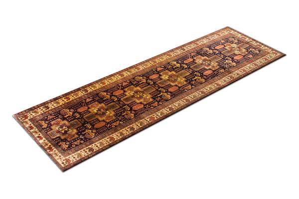 Orientteppich Läufer Nomadic Blau - Wolle - 98 x 1 x 326 cm