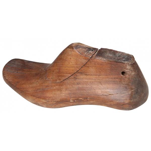 Dekorative Schuhleisten Braun - Massivholz - 10 x 15 x 30 cm