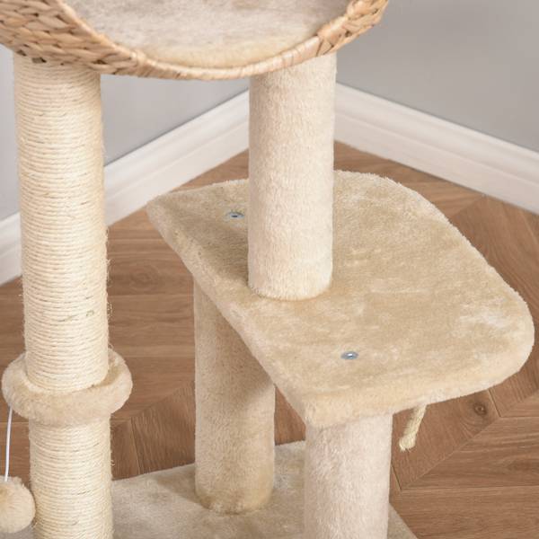Kratzbaum BB7237 Beige - Holzwerkstoff - 41 x 41 x 50 cm