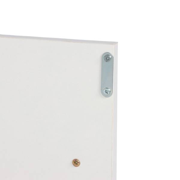 Grande étagère pour enfant avec tiroirs Blanc - Bois manufacturé - Matière plastique - 139 x 94 x 30 cm