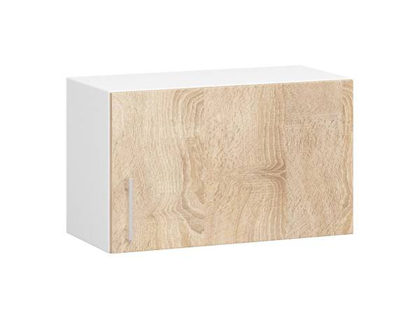 Meuble de Cuisine haut LIMA 60 Marron - Blanc - Bois manufacturé - 60 x 29 x 31 cm