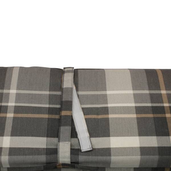 Gartenbank Auflagenset SEATTLE 2-teilig Beige - Grau - Mischgewebe - 195 x 30 x 40 cm