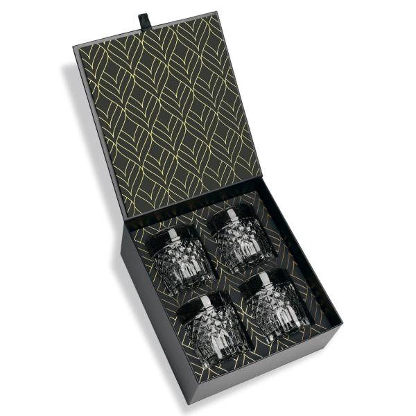 Whiskeygläser Prestige 4er Set Klarglas - 28 x 29 x 10 cm
