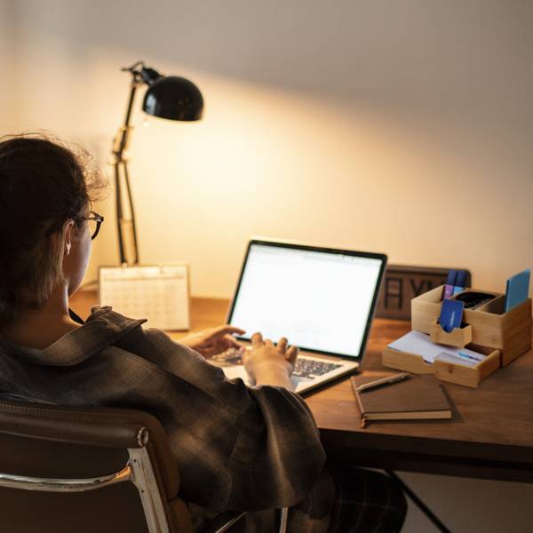 Organiseur de bureau avec tiroirs Marron - Bambou - Bois manufacturé - 24 x 12 x 15 cm