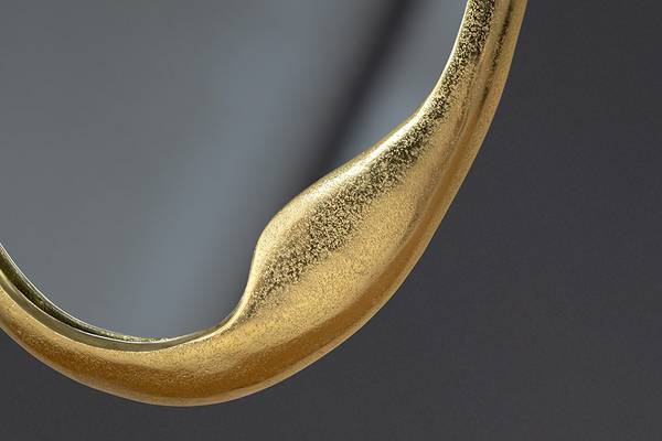 Wandspiegel ABSTRACT Gold - Silber - Glas - Metall - 49 x 71 x 3 cm