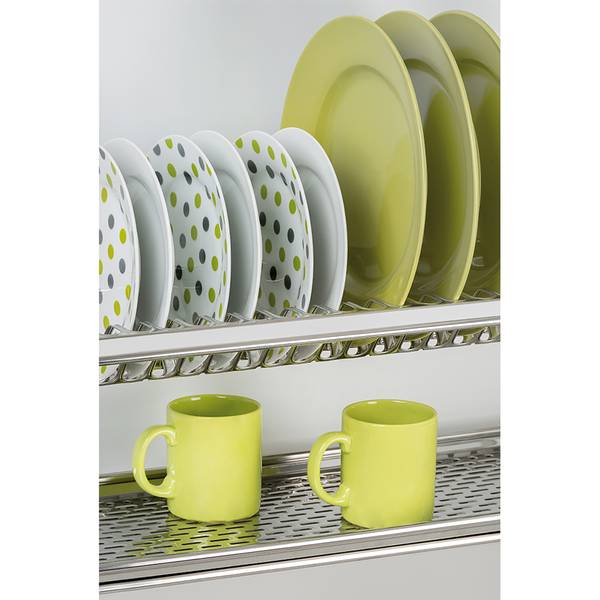Abtropfgestell 8934365 Grau - Metall - 24 x 8 x 67 cm