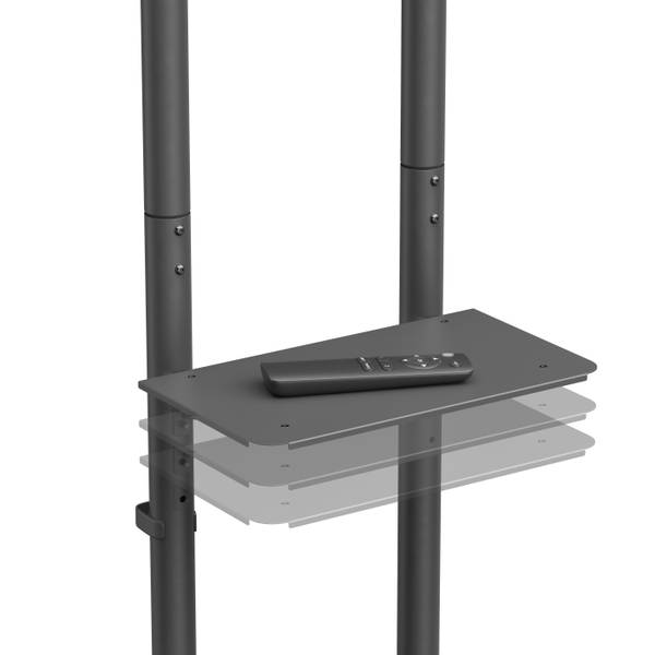 TV-Stand LUMT1042TE Schwarz - Stahl - 85 x 166 x 66 cm