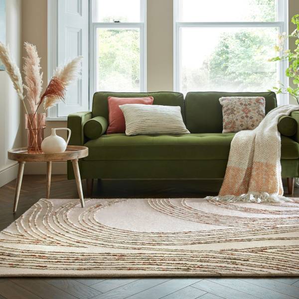 Wohnzimmerteppich aus Wolle WHIRL Orange - Wolle - 160 x 230 cm